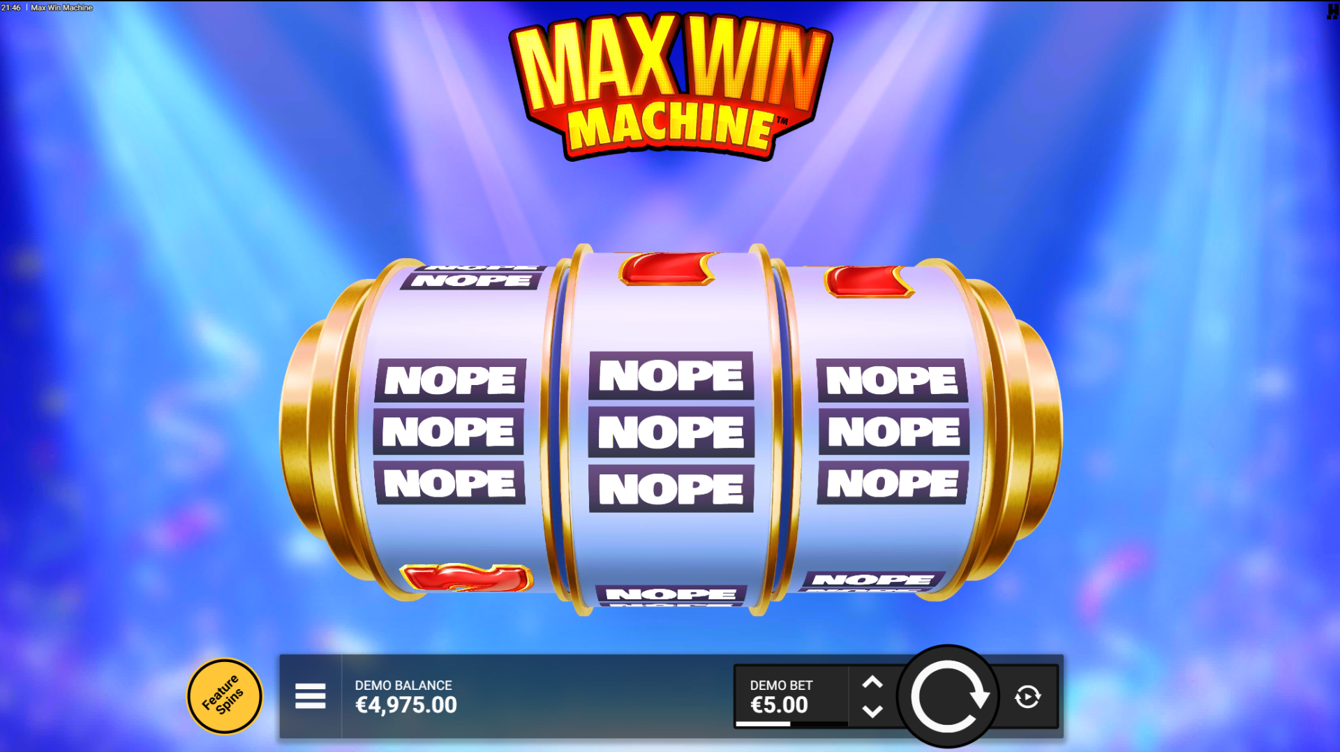 Max Win Machine slot base game screenshot