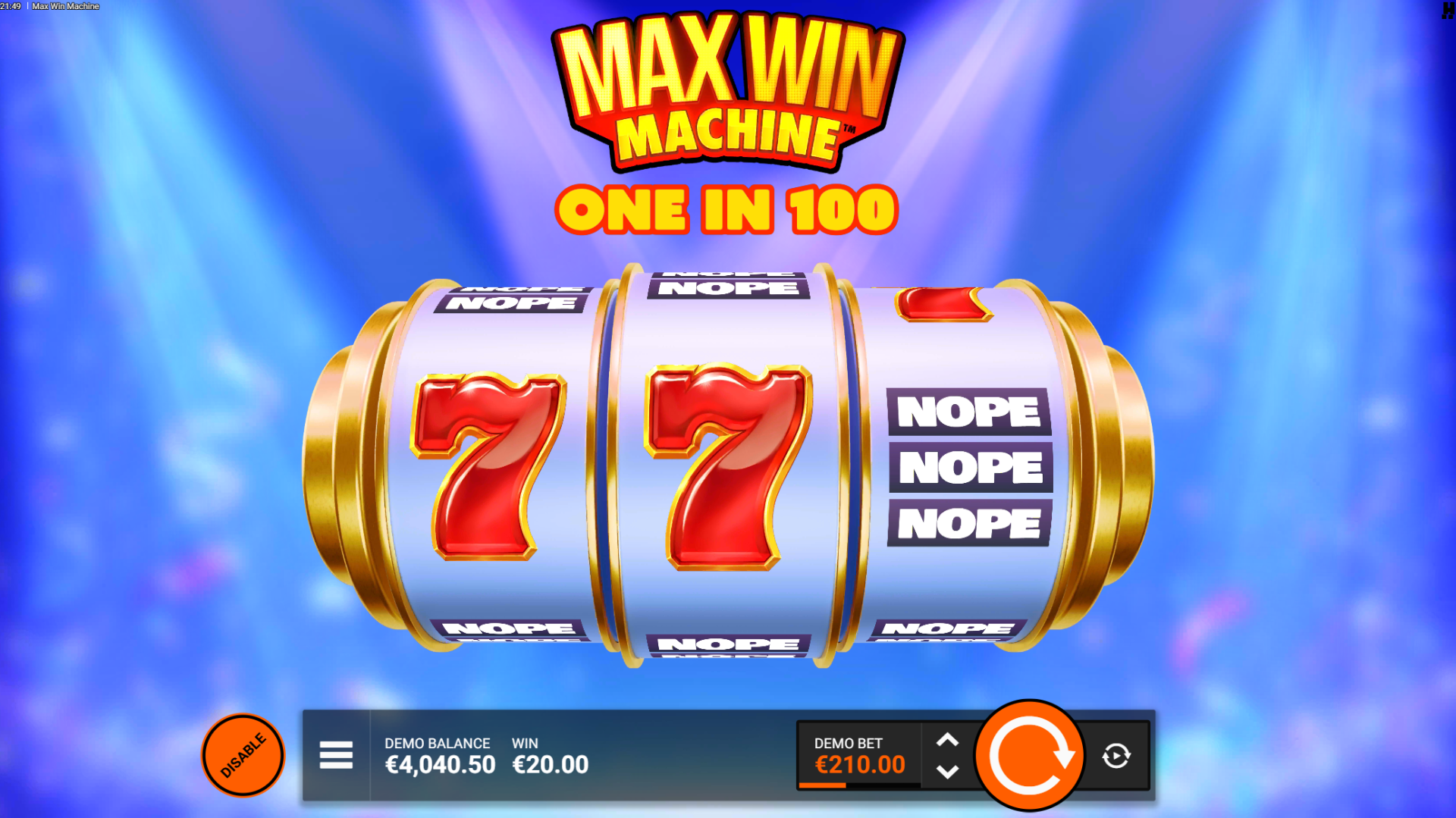 Max Win Machine slot Power Core FeatureSpins screenshot