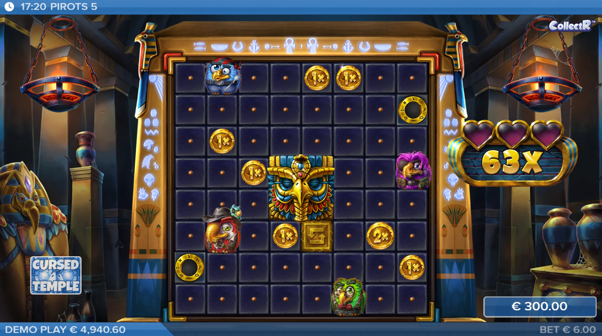 Pirots 5 Cursed Temple Feature screenshot