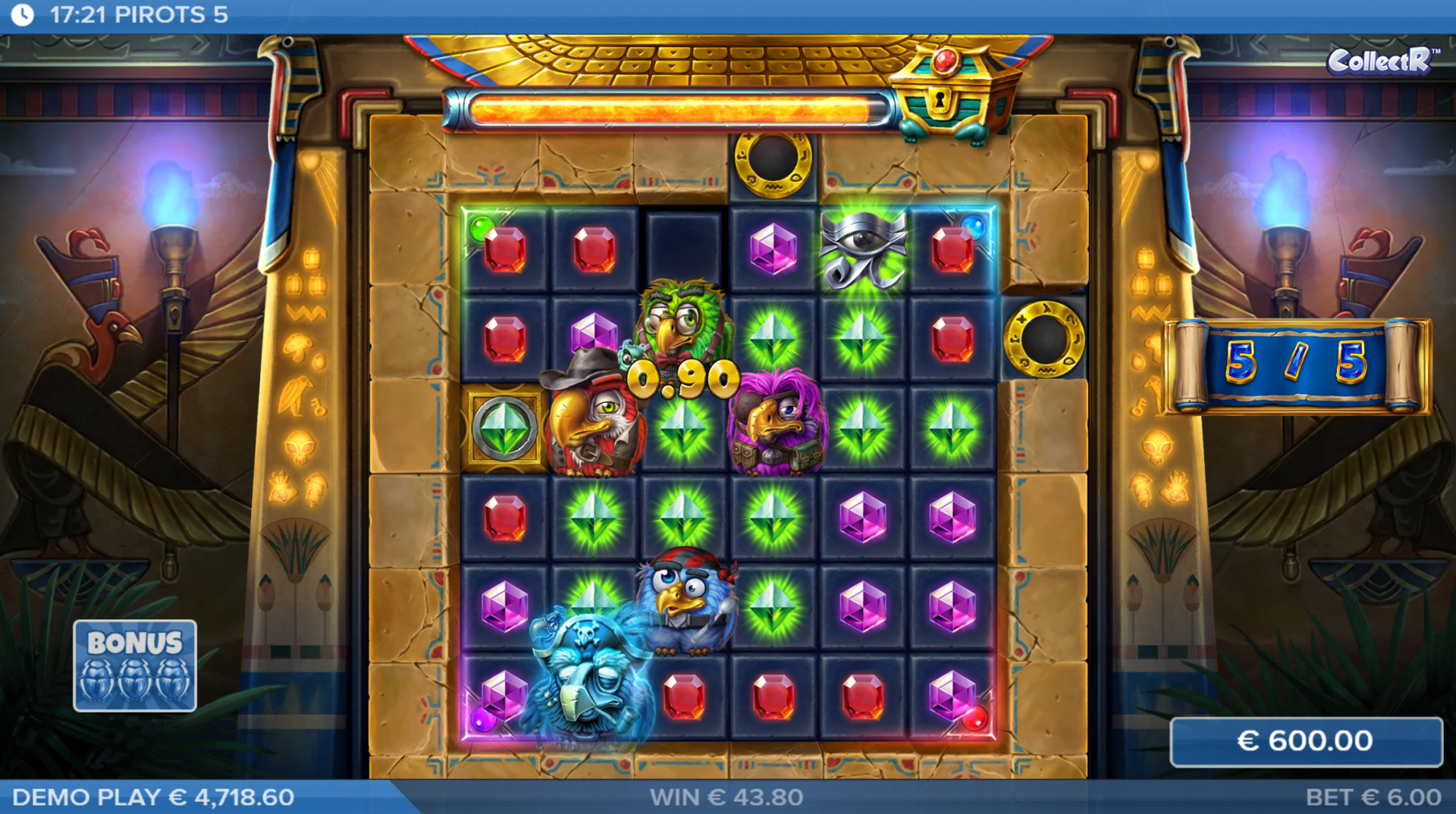 Pirots 5 Standard Bonus feature screenshot