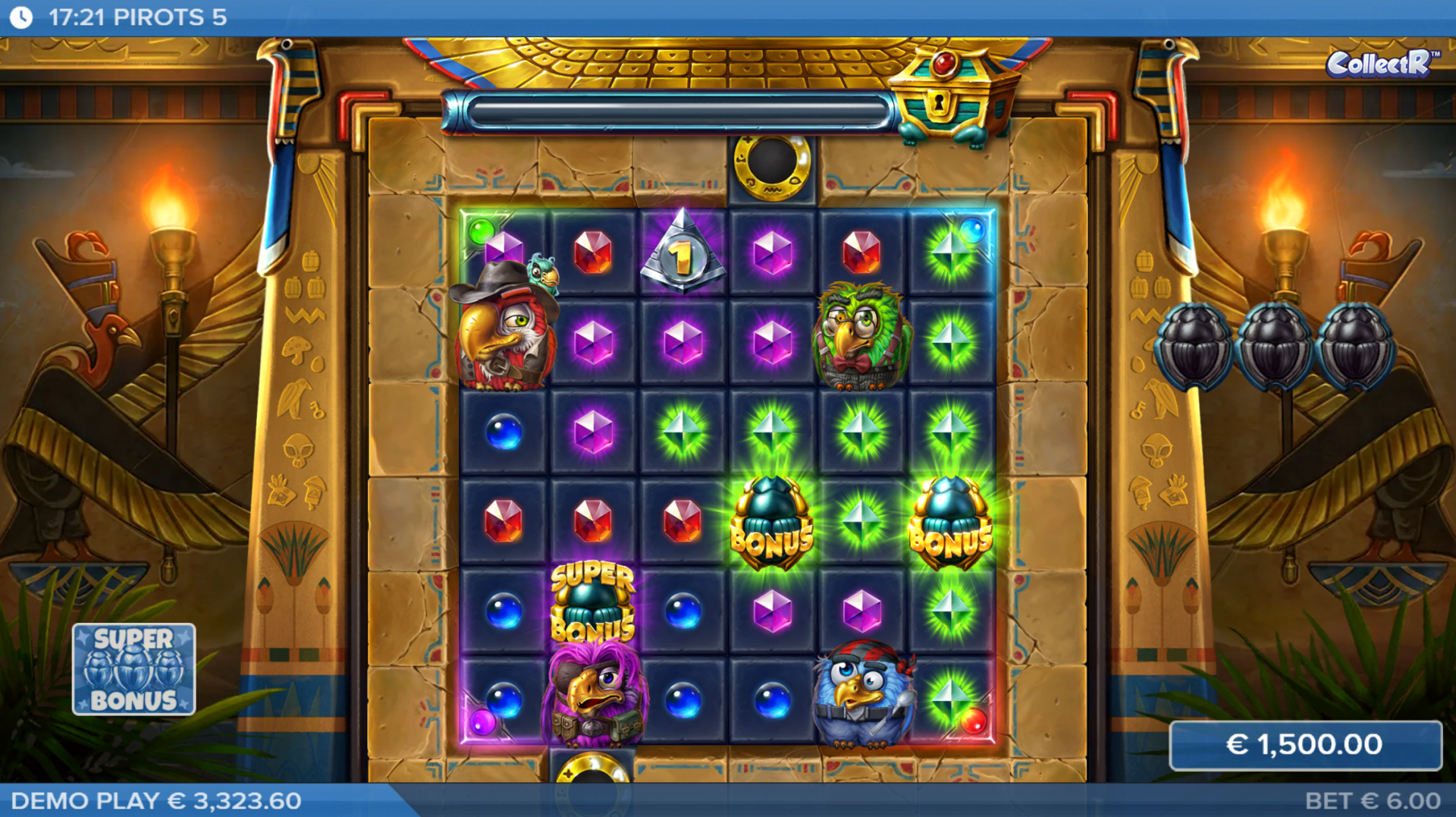 Pirots 5 Super Bonus feature screenshot
