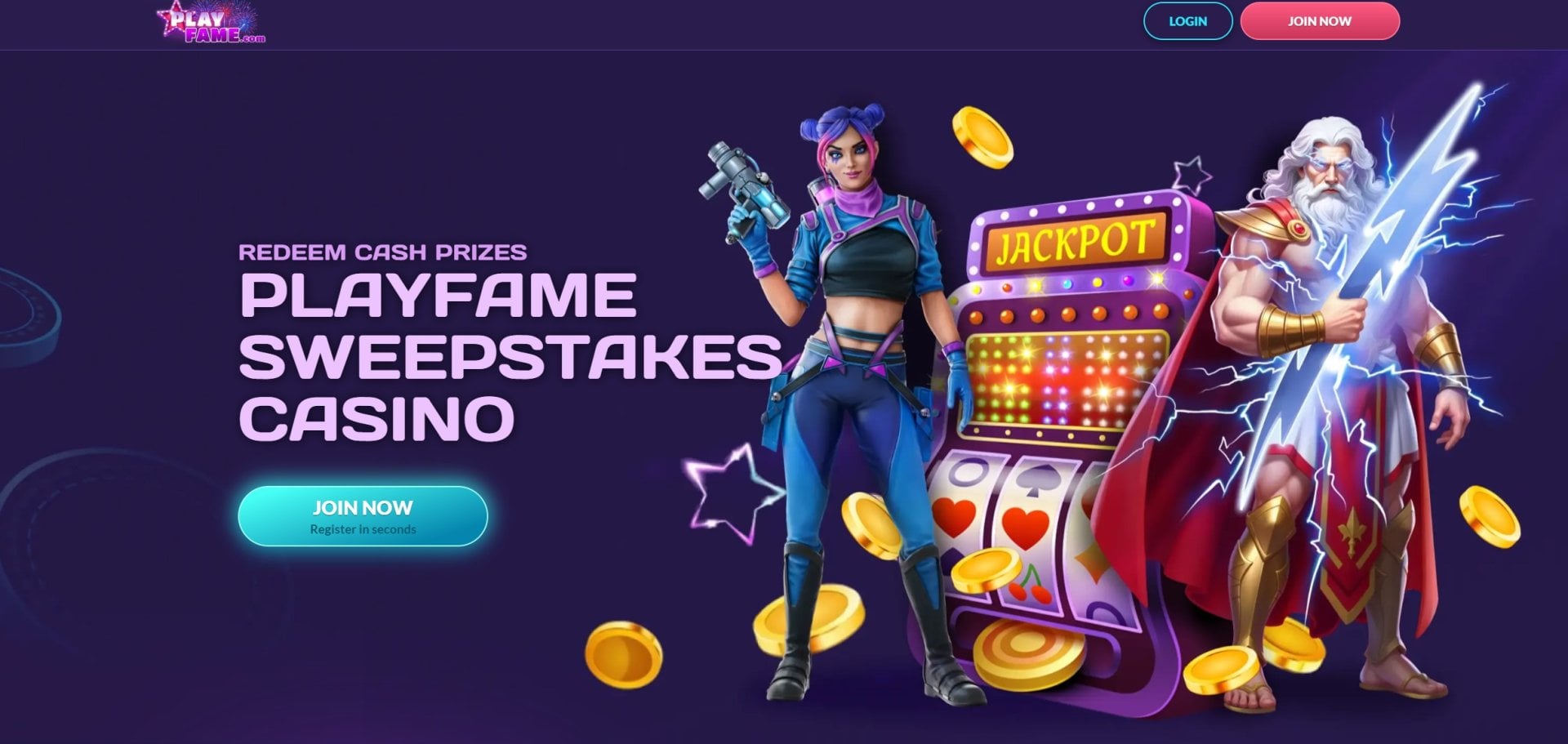 PlayFame Homepage