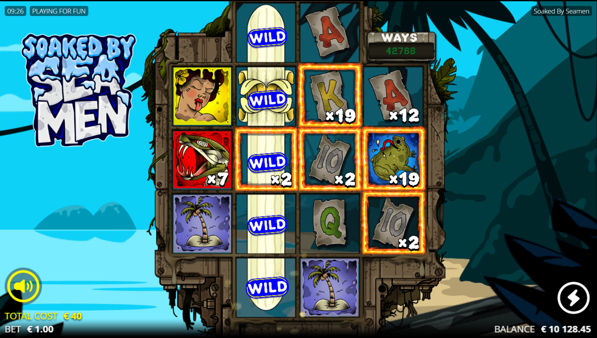 Soaked by Seamen Banana Expanding Wild feature on the reels