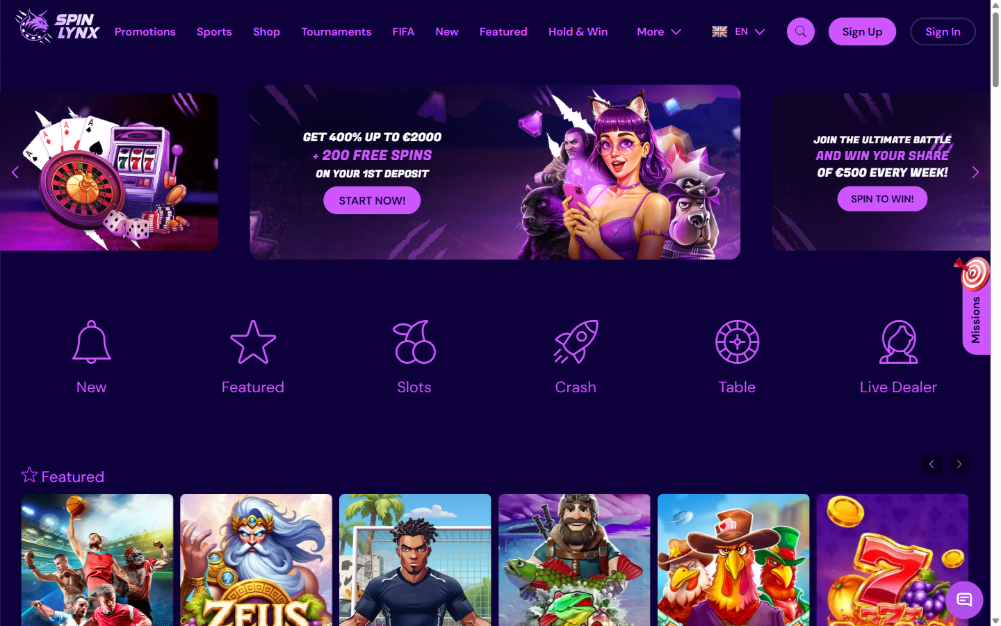 SpinLynx Homepage