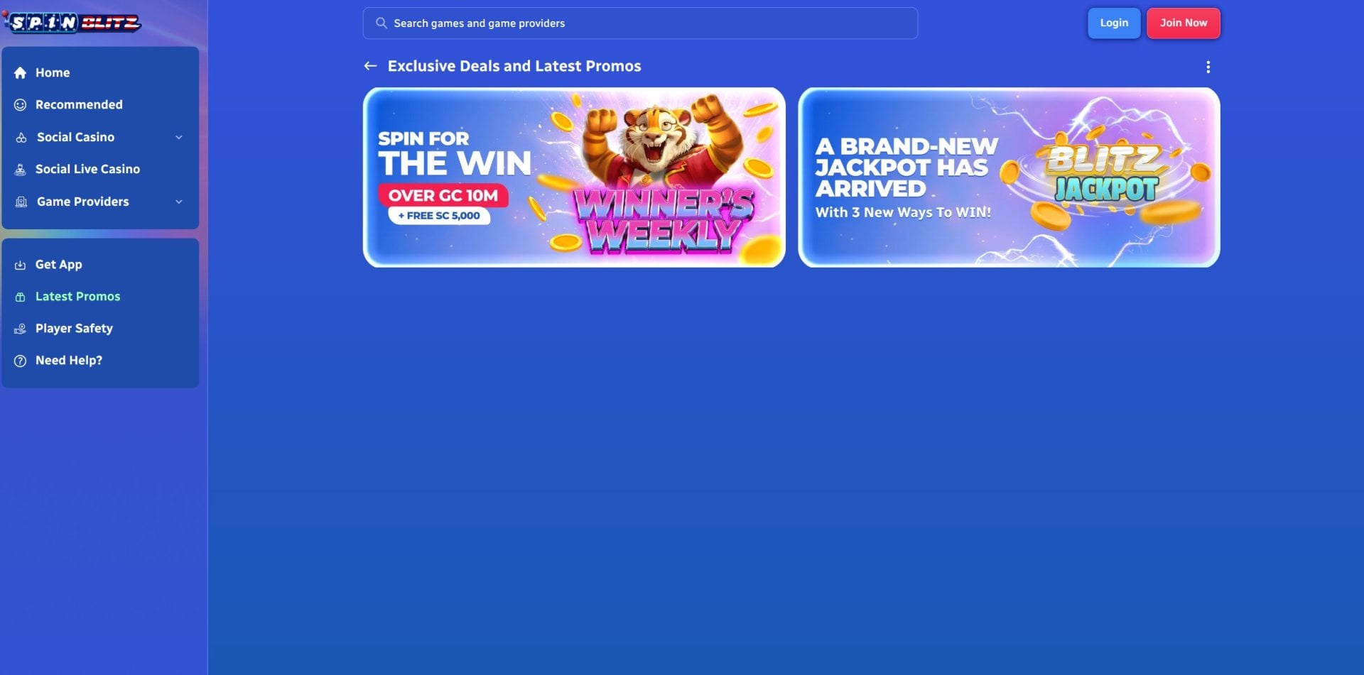 SpinBlitz Ongoing Promotions