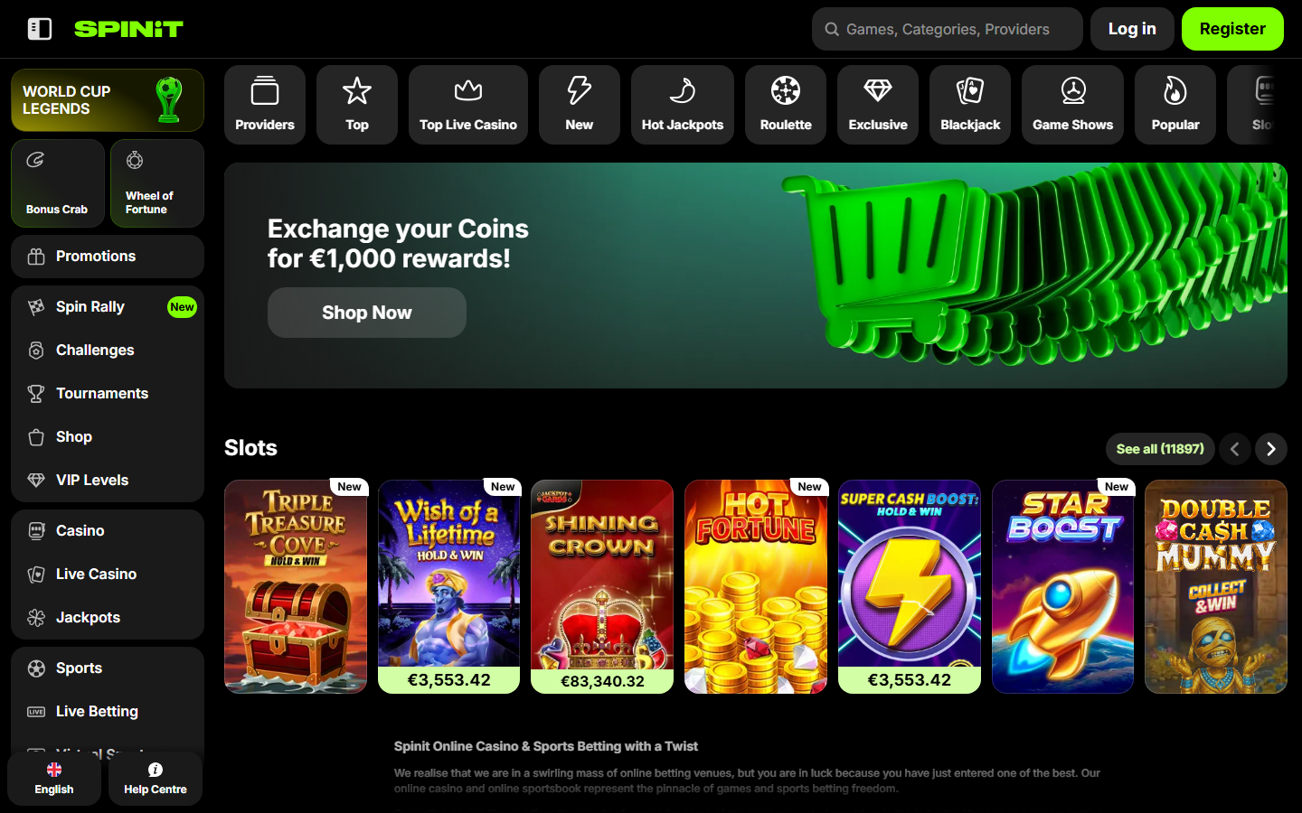 Spinit Casino Games