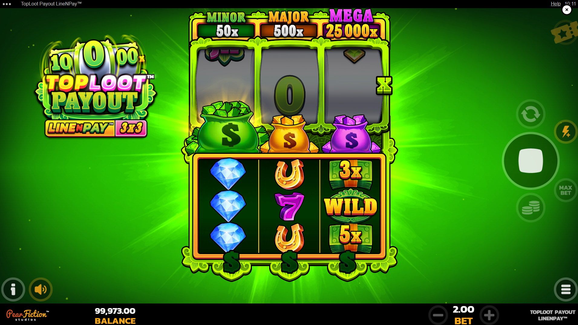 TopLoot Payout LineNPay bonus trigger