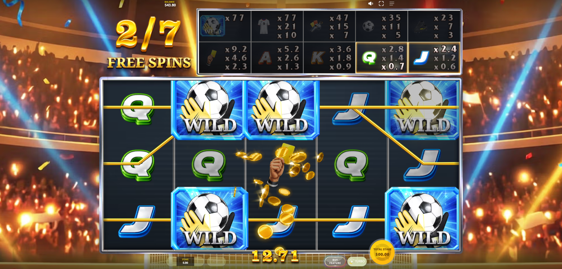 World Football Fortunes wild symbols screenshot