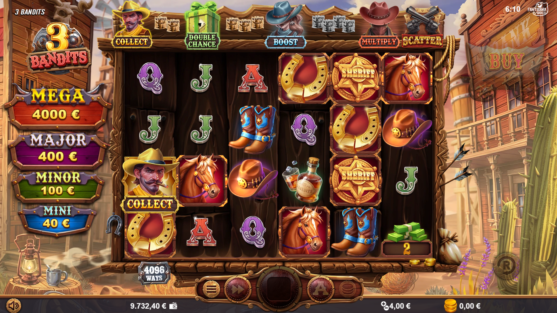 3 Bandits Collector Bandit feature