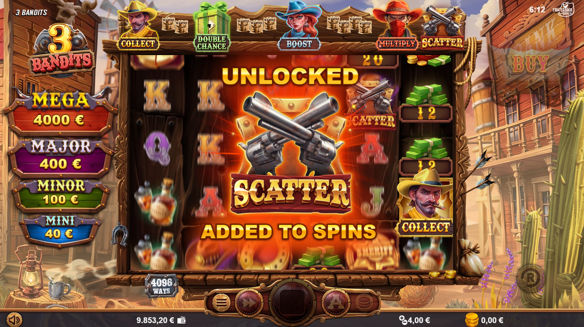 3 Bandits Multiply Bandit feature