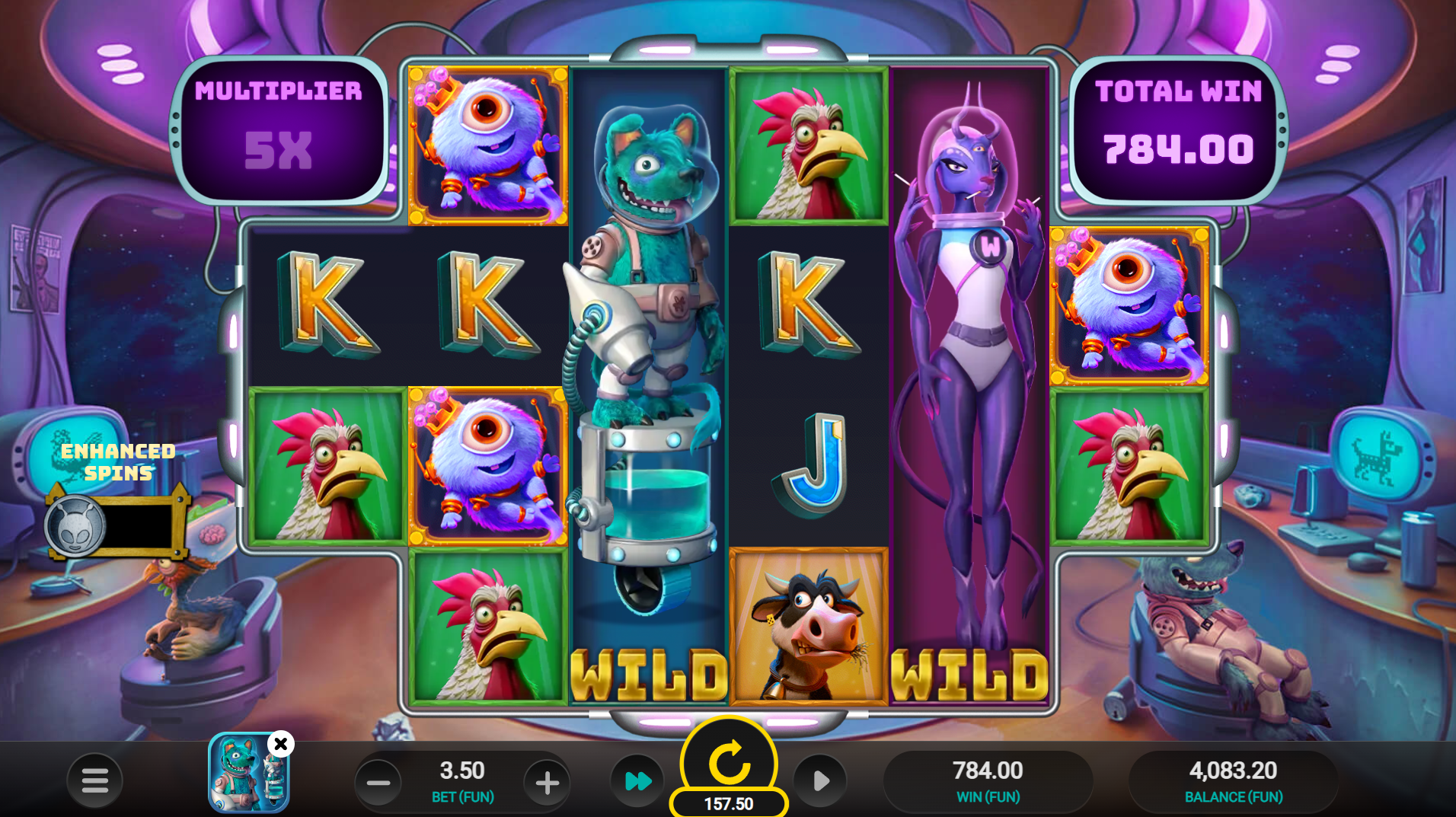 AgroCulture Abduction Bonus - guaranteed Abduction Wild reel fills with progressive multiplier
