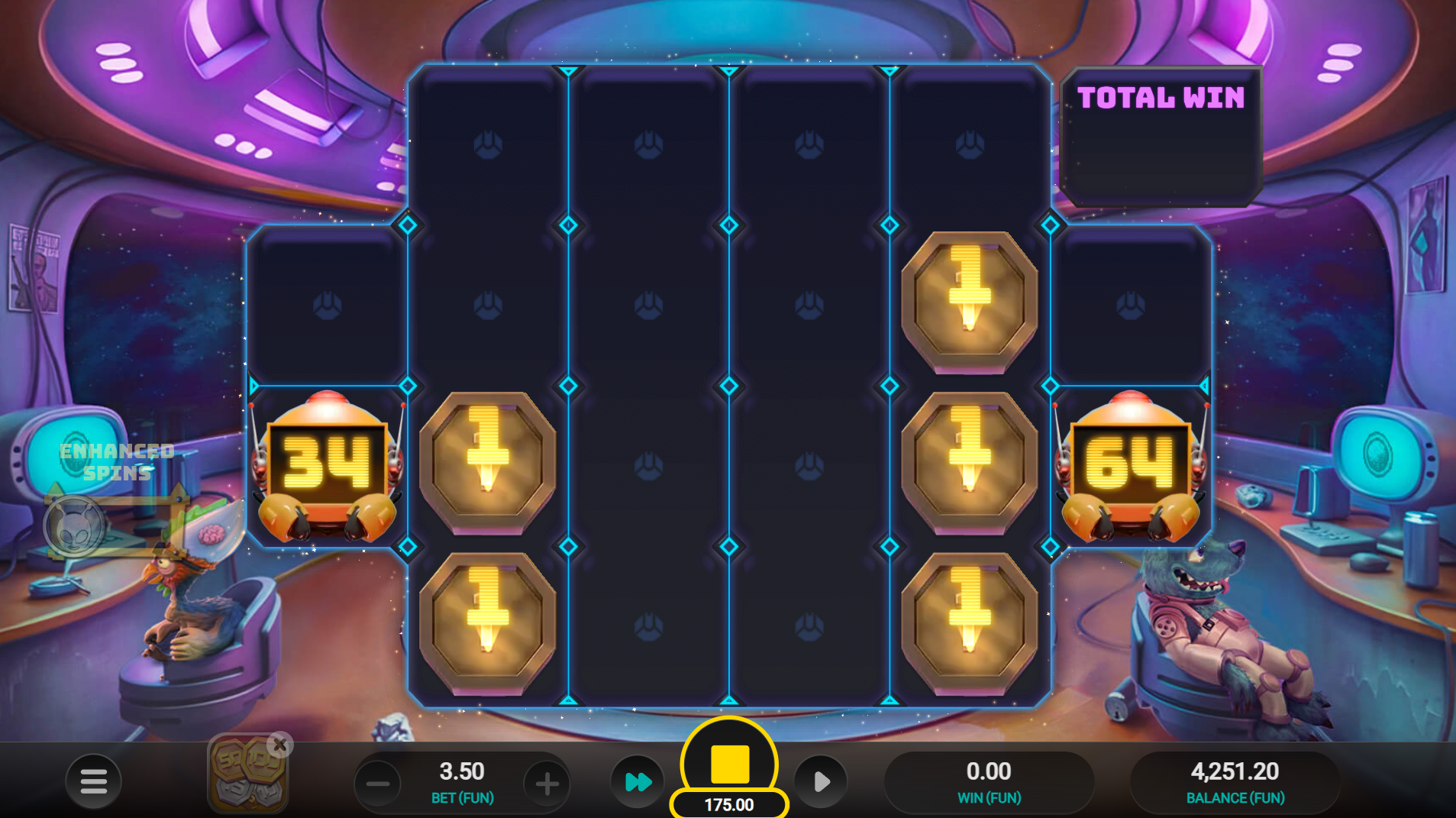 AgroCulture Beam N Bank Bonus - coin collect round with Persistent Collectors and Stepper sequence