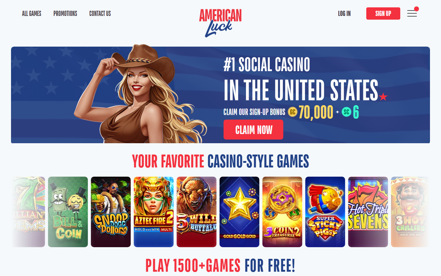 American Luck Welcome Bonus