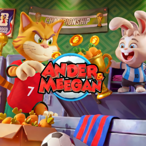 Ander & Meegan slot game logo