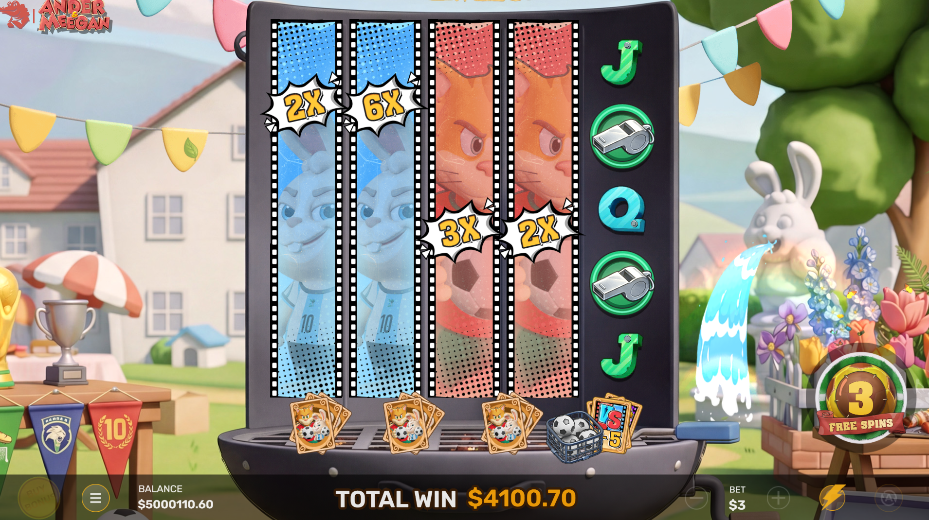 Ander & Meegan Ultimate Duel Bonus feature with 5-stage collect trail