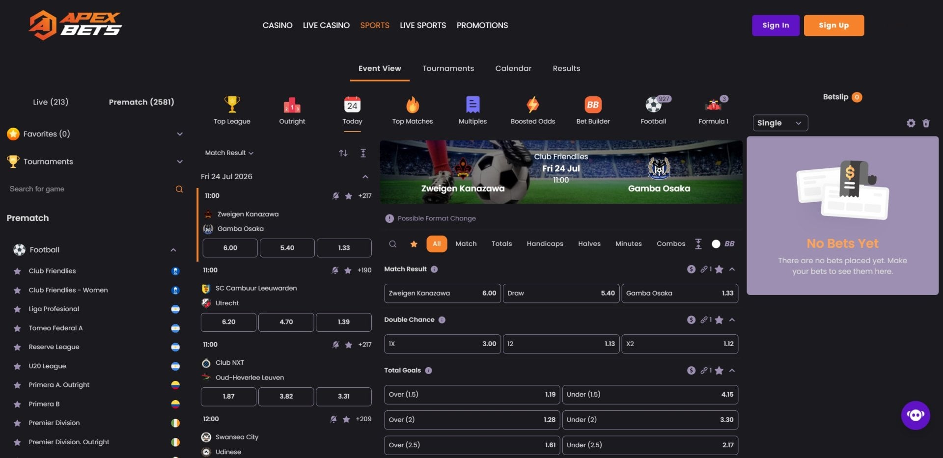 Apex Bets Sportsbook