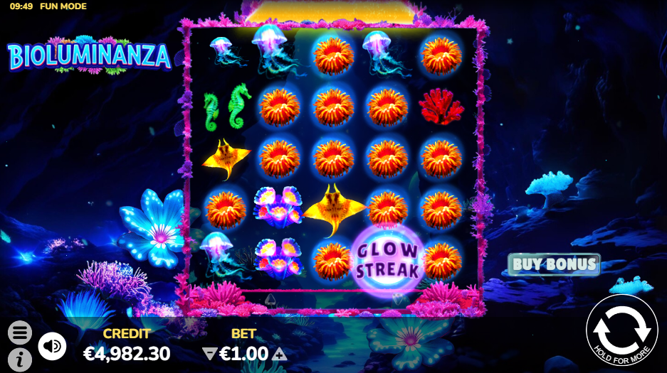 Bioluminanza Glow Streak Luminous Bonus feature active