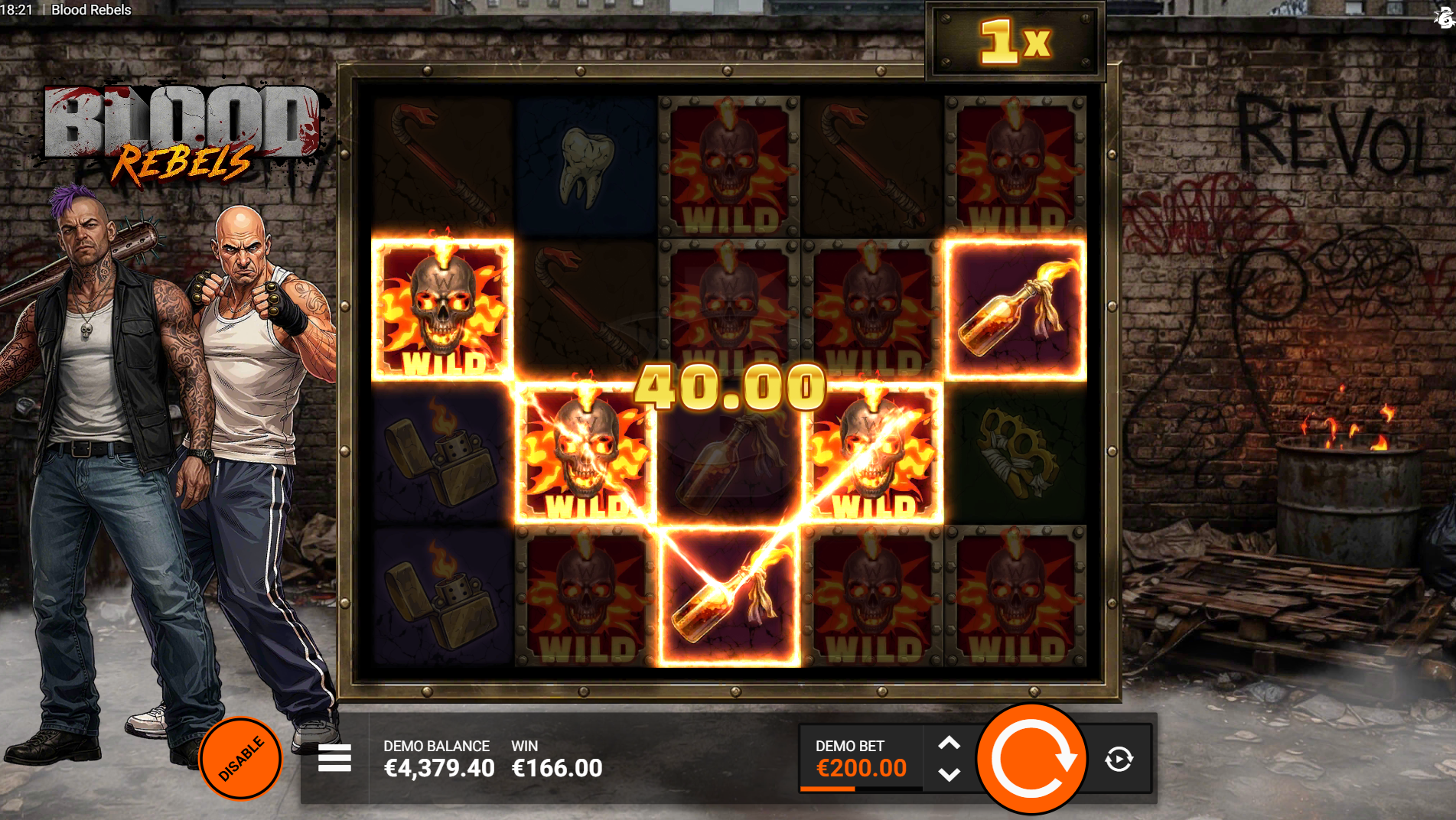 Blood Rebels First Stone FeatureSpins bonus buy guaranteeing a Flip symbol