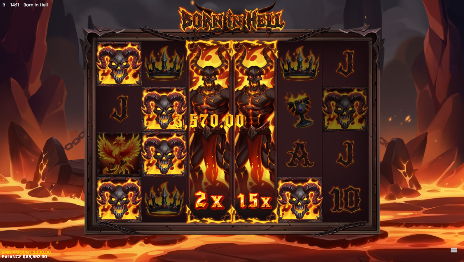 Born In Hell Devil Spins bonus feature