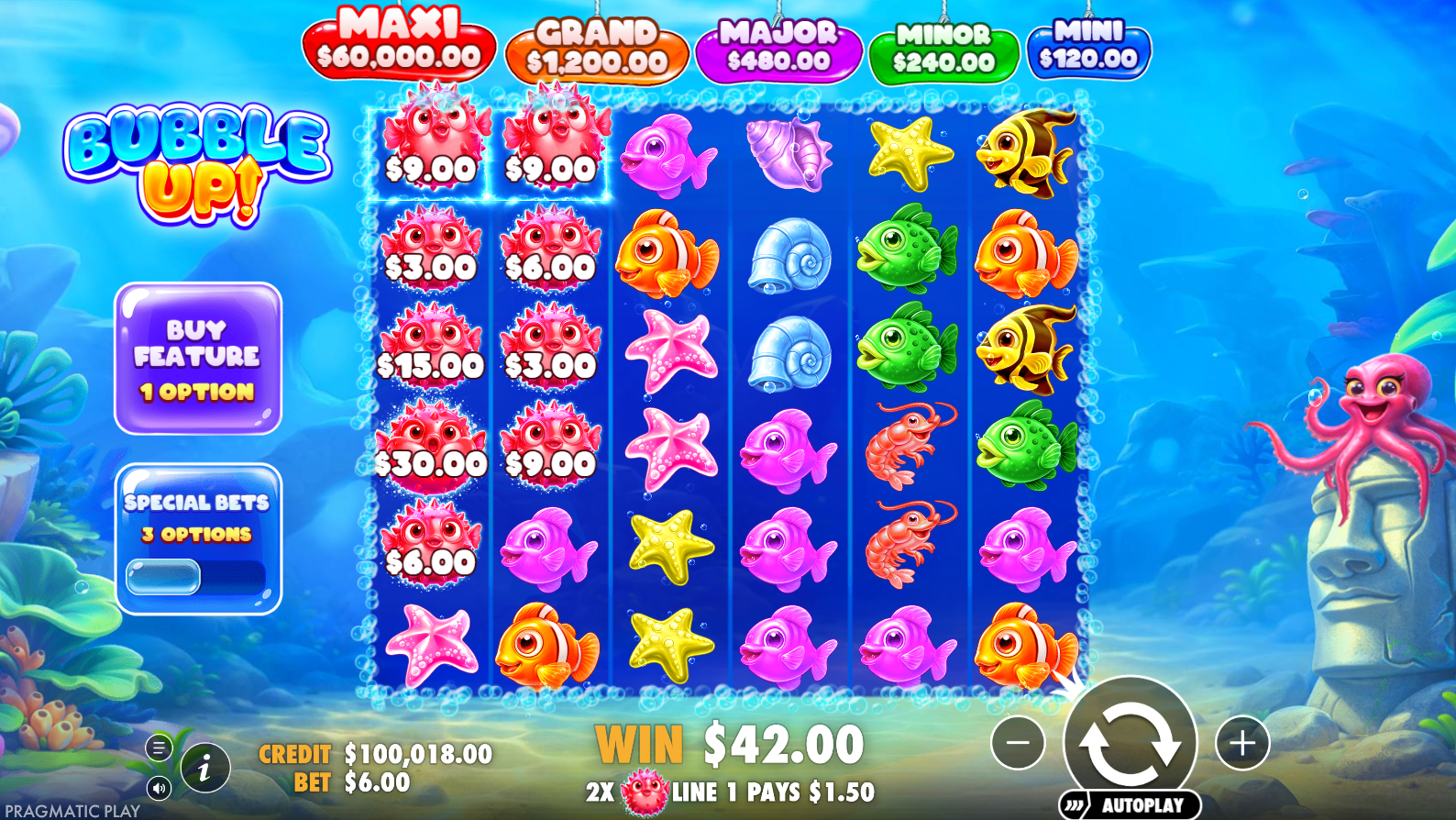 Bubble Up! money symbols overview