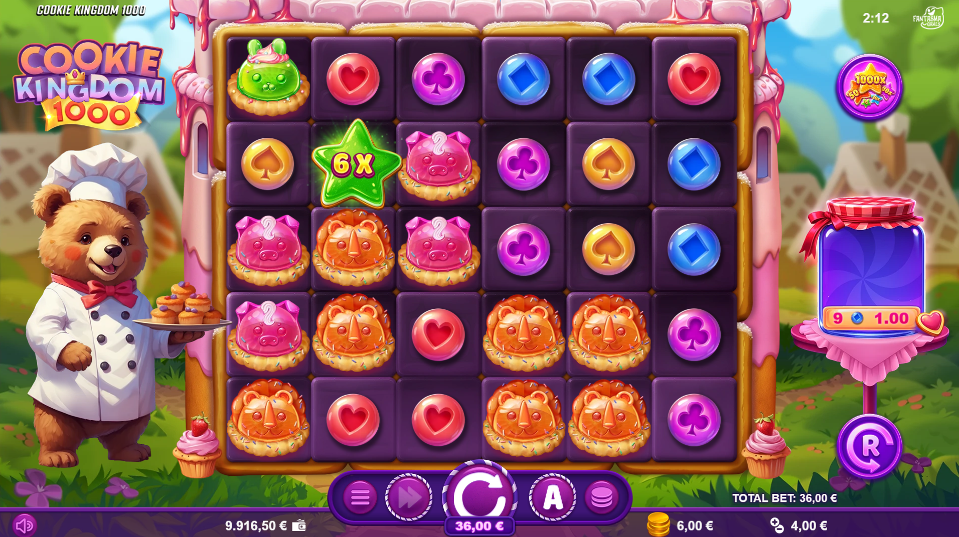 Cookie Kingdom 1000 guaranteed multiplier bonus buy option