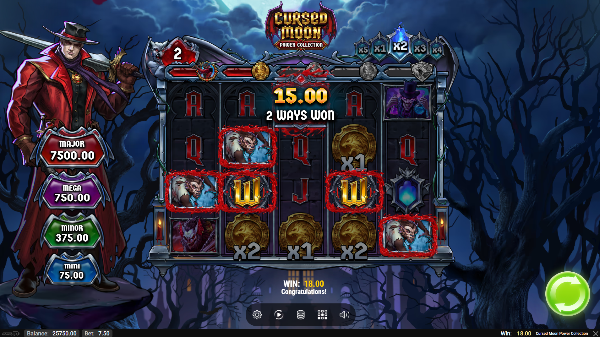 Cursed Moon Power Collection Soul Fire multipliers