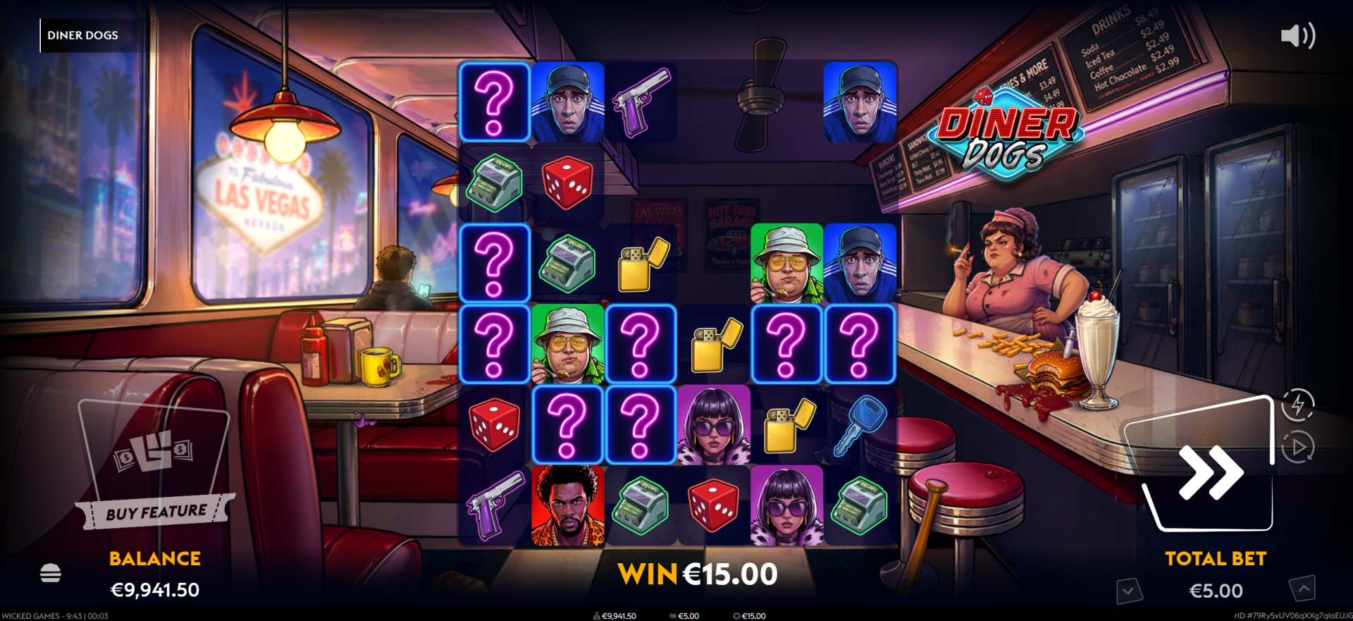 Diner Dogs slot Mystery Symbols feature