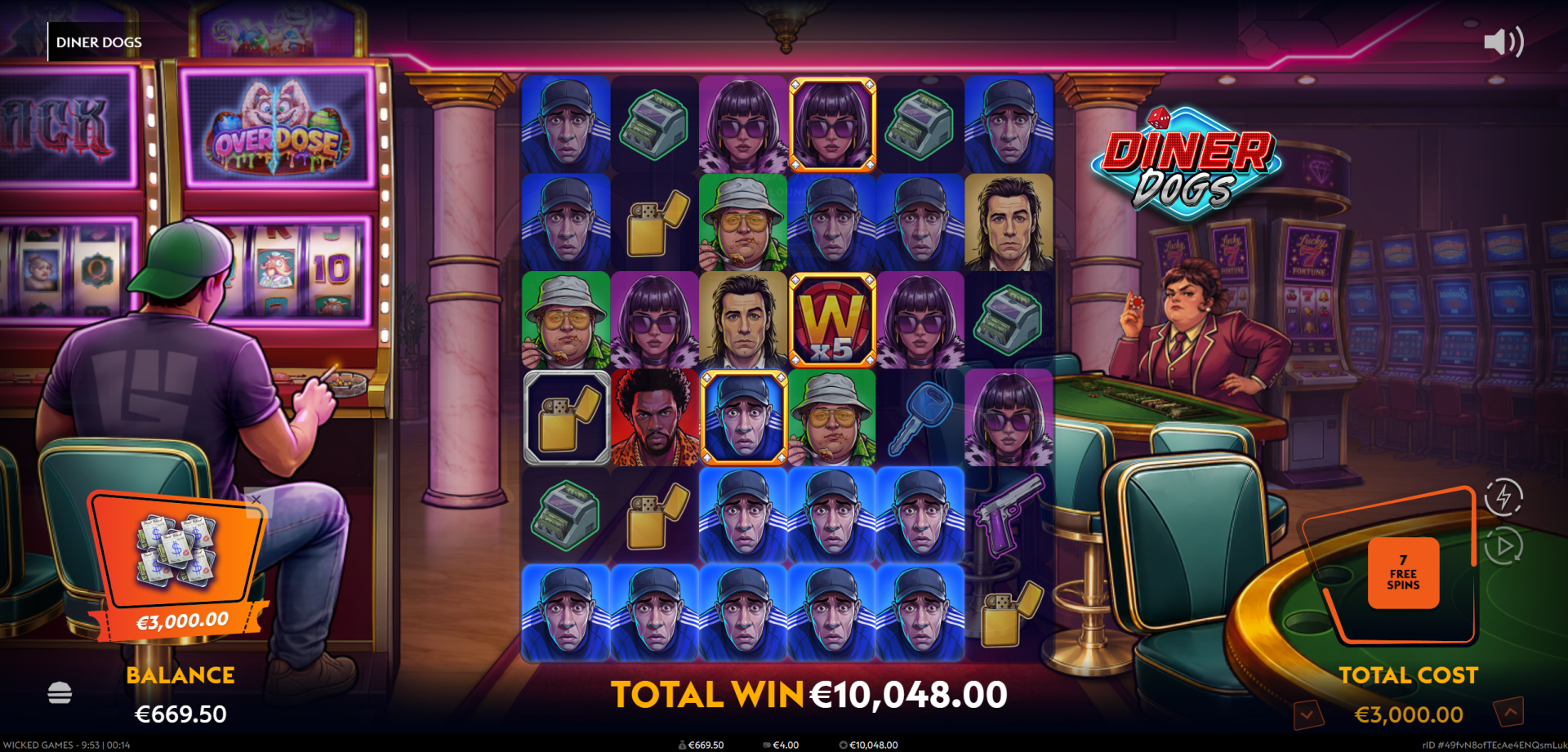 Diner Dogs Super Master Plan bonus - the highest tier free spins feature
