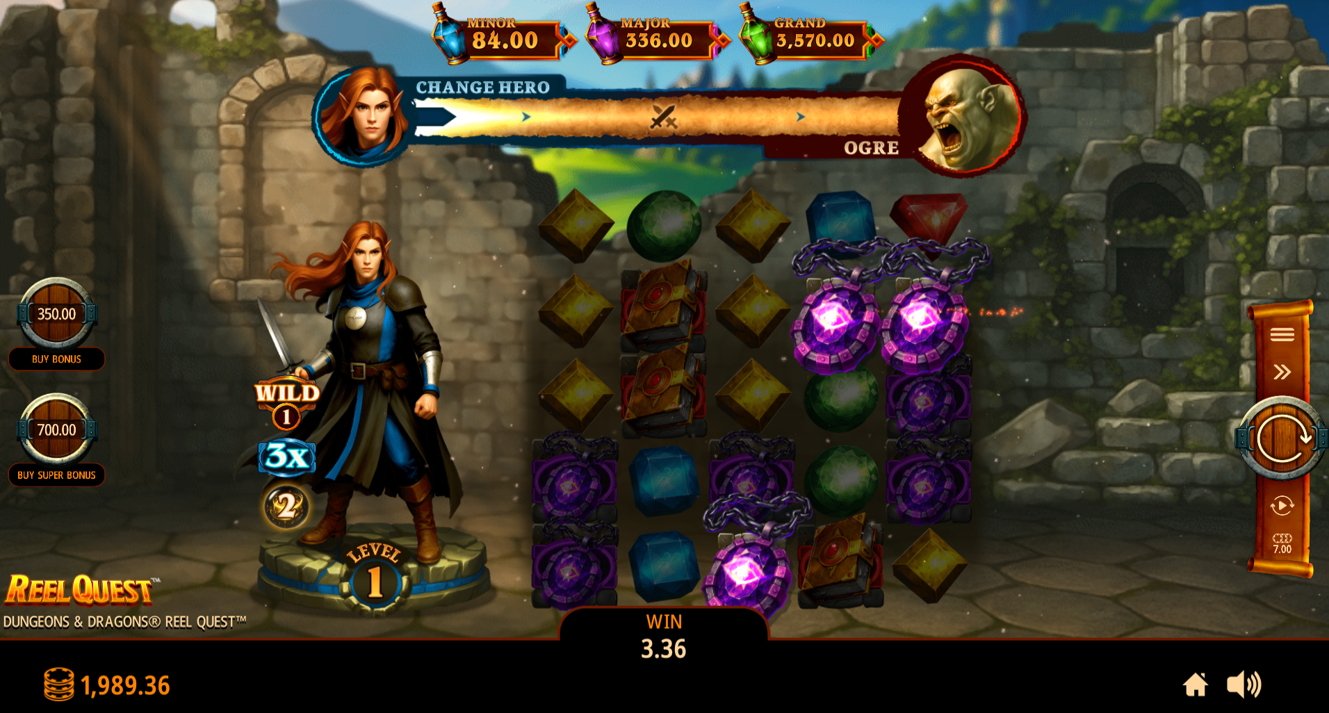 Dungeons & Dragon Reel Quest base game screenshot