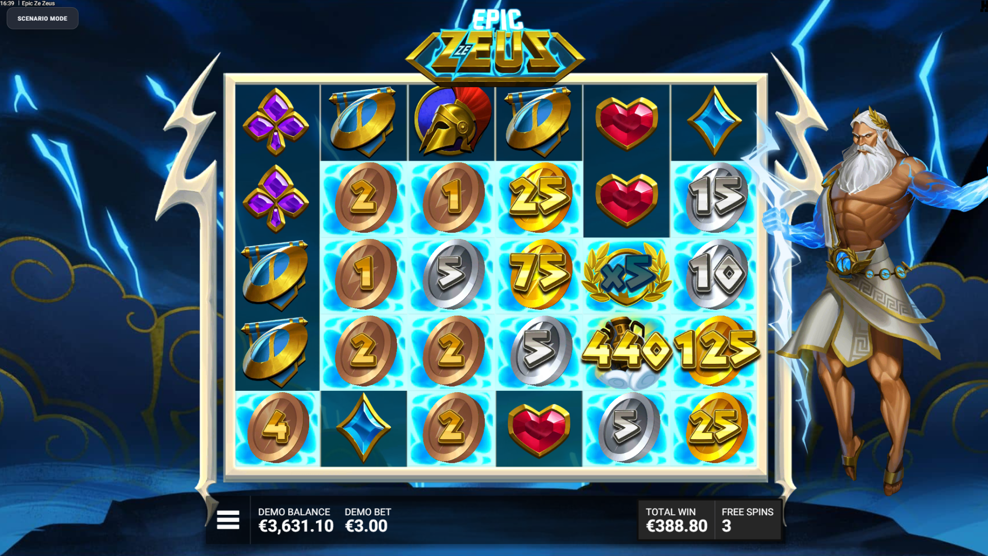 Epic Ze Zeus - Ze Zeus Take the Wheel bonus feature