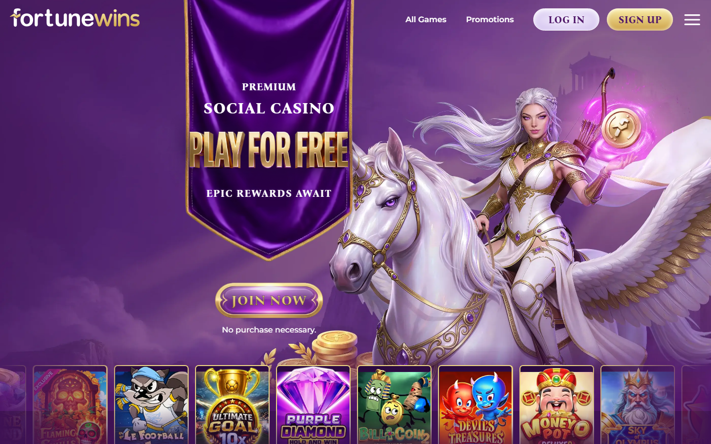 Fortune Wins Homepage