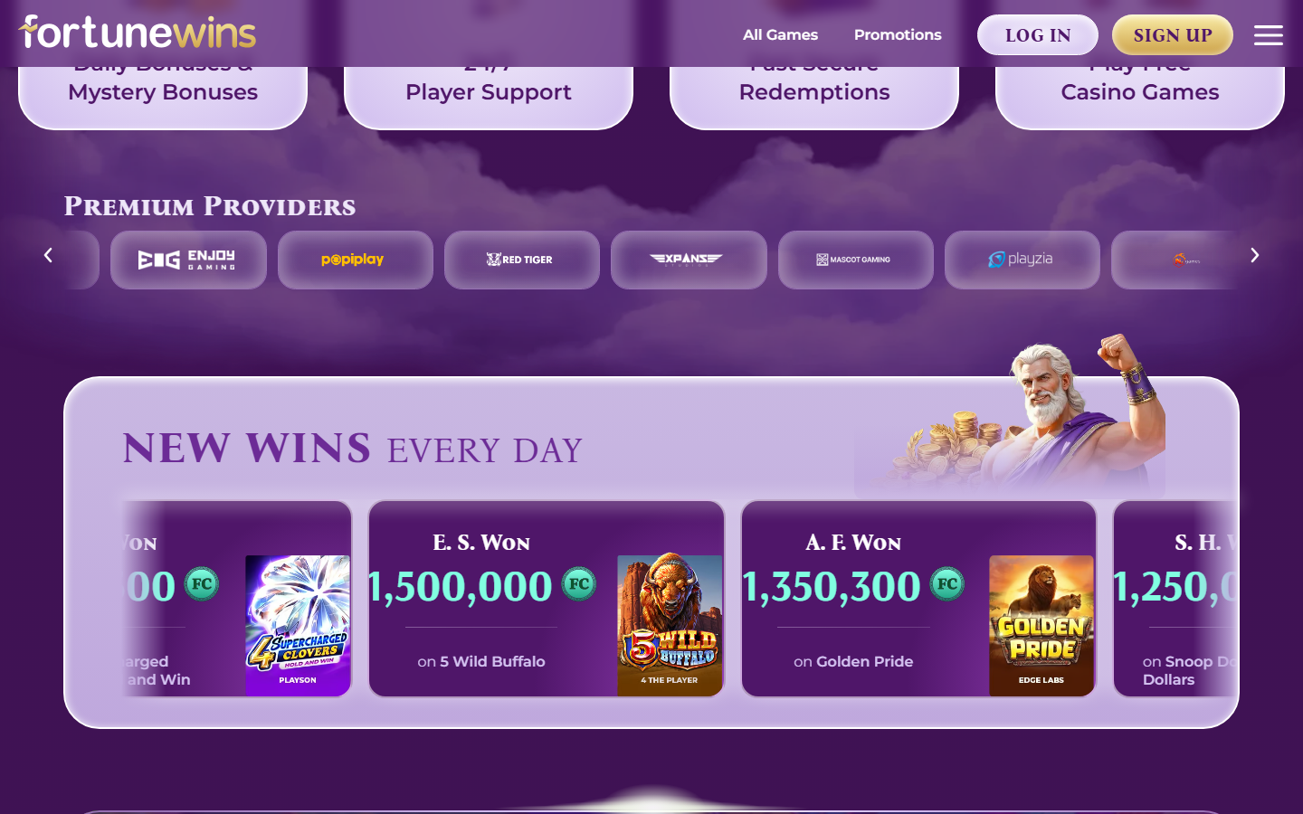 Fortune Wins Games