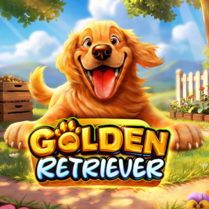 Golden Retriever slot game logo