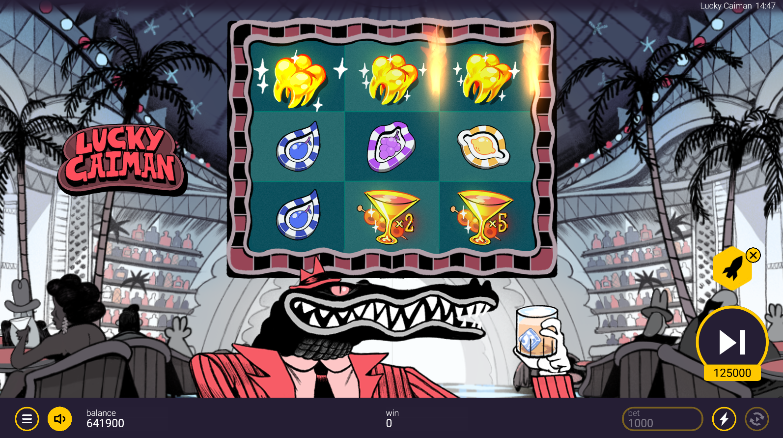 Lucky Caiman Scatter symbols used to trigger Free Spins