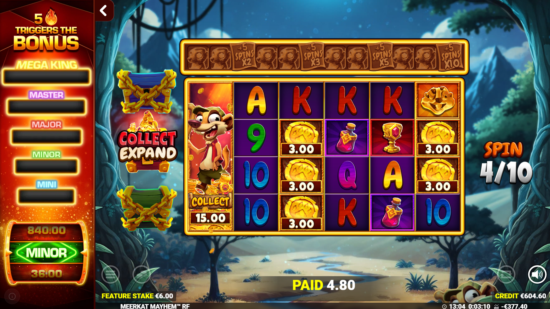 Meerkat Mayhem Collect Expand Bonus