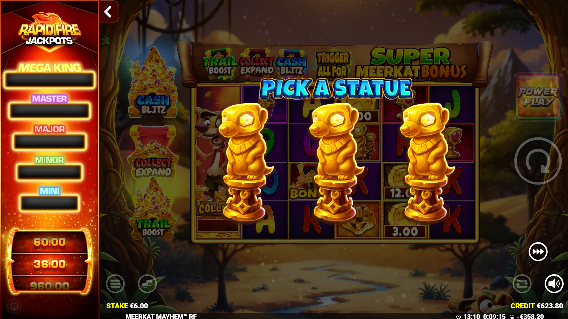 Meerkat Mayhem Pick A Statue bonus