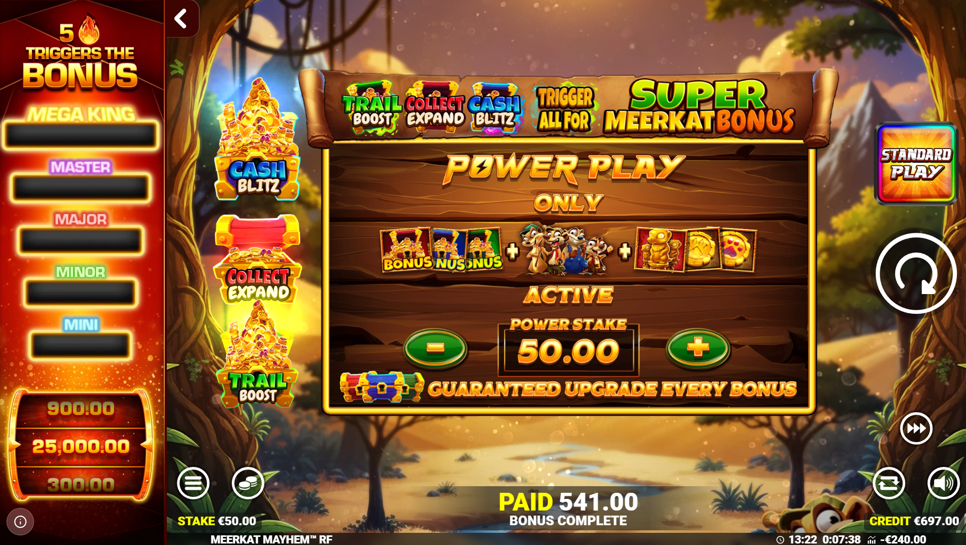 Meerkat Mayhem Power Play mode