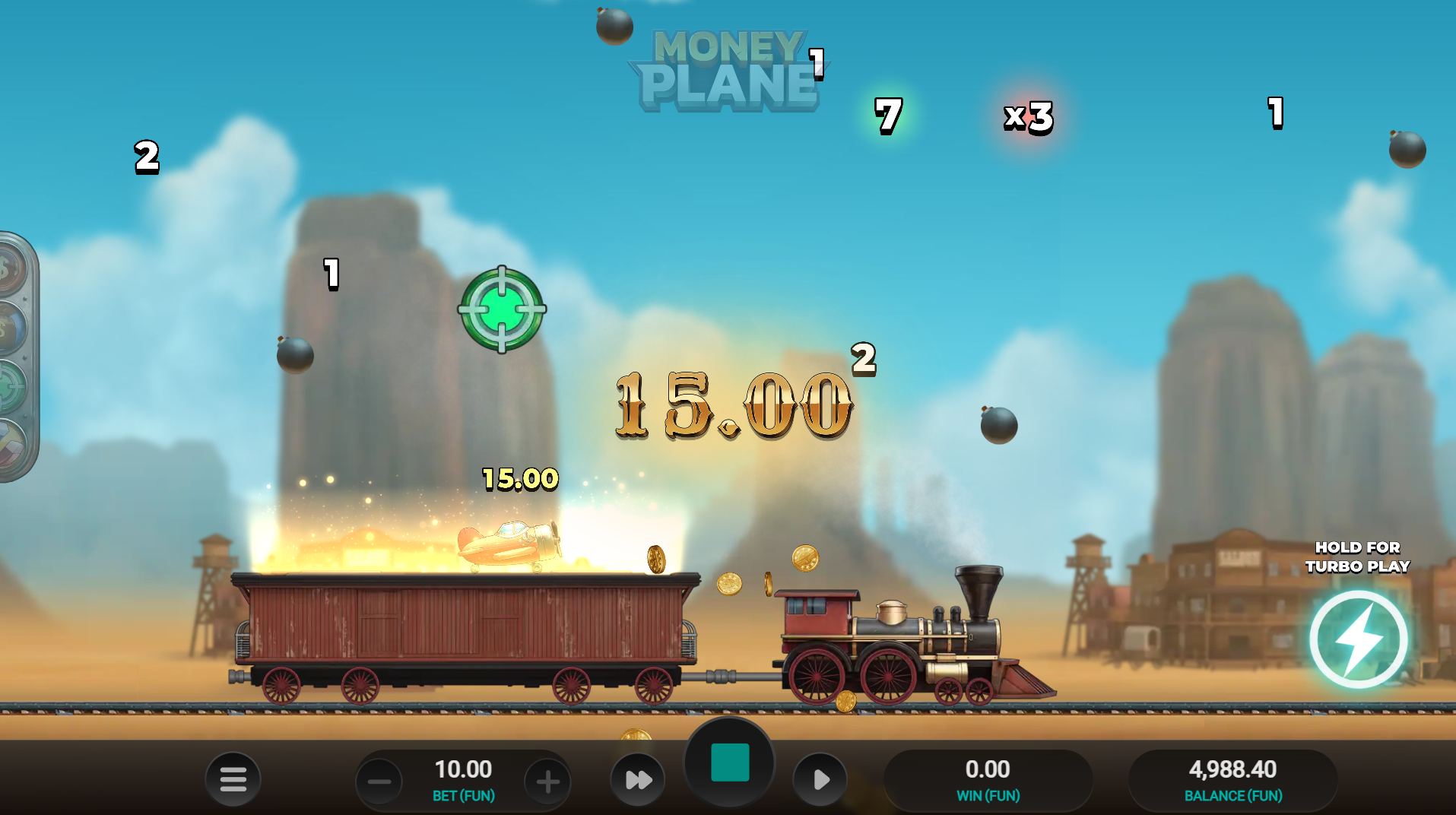 Money Plane Volatility Level 1 gameplay screenshot