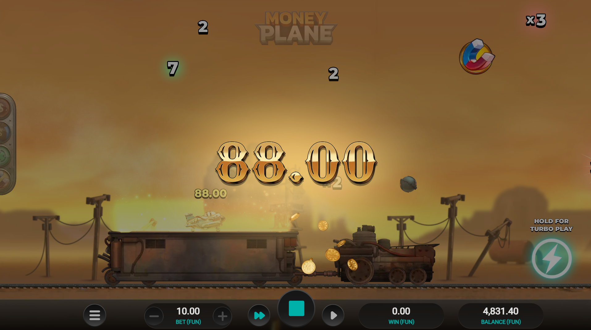 Money Plane Volatility Level 2 gameplay screenshot