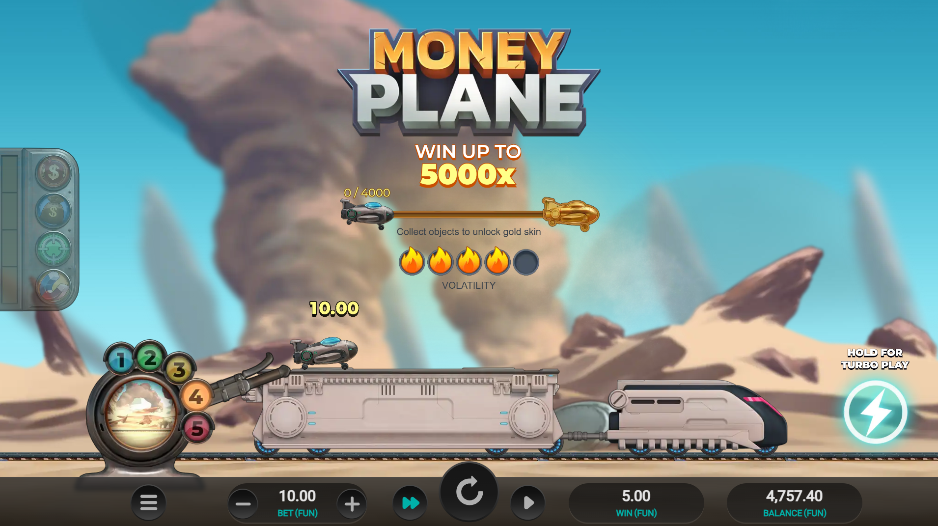 Money Plane Volatility Level 4 gameplay screenshot