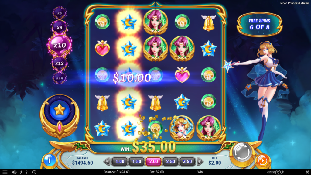 Moon Princess Extreme feature screenshot