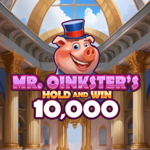 Mr. Oinkster's Hold & Win 10,000 slot game logo