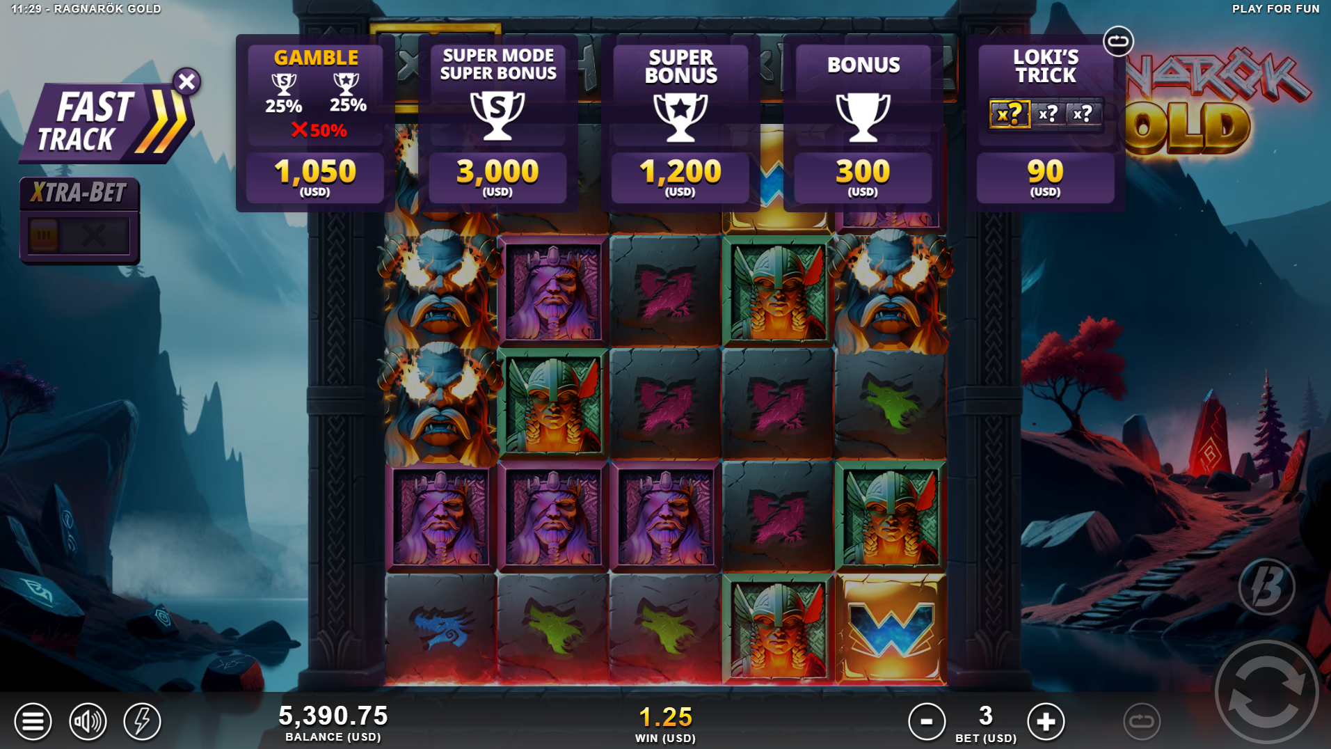 Ragnarok Gold bonus buy option screen