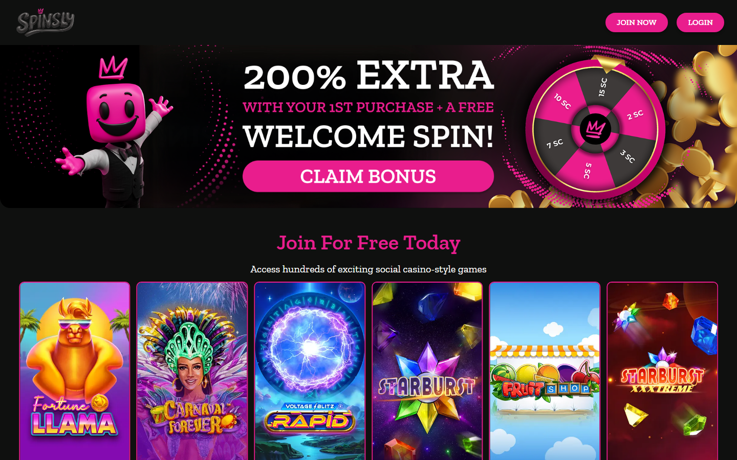 Spinsly Casino Welcome Bonus
