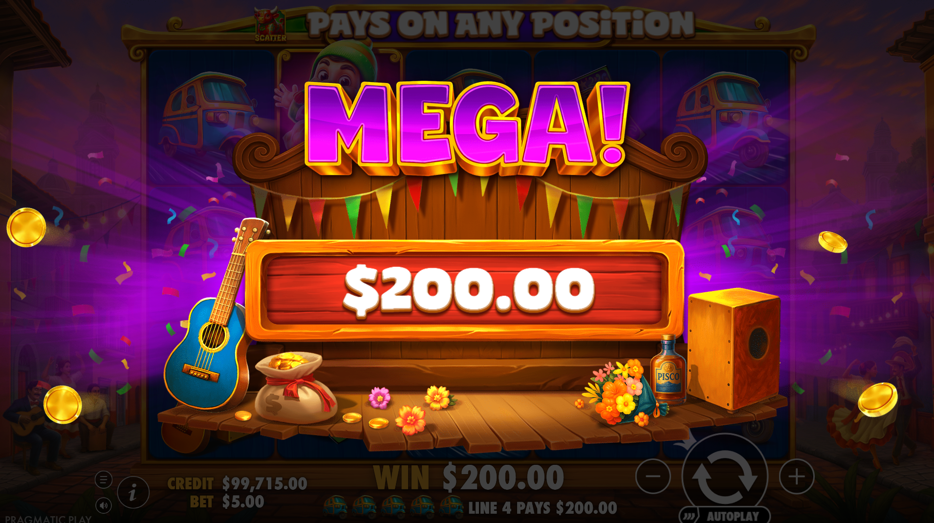 Super Peru Fest base game win screenshot