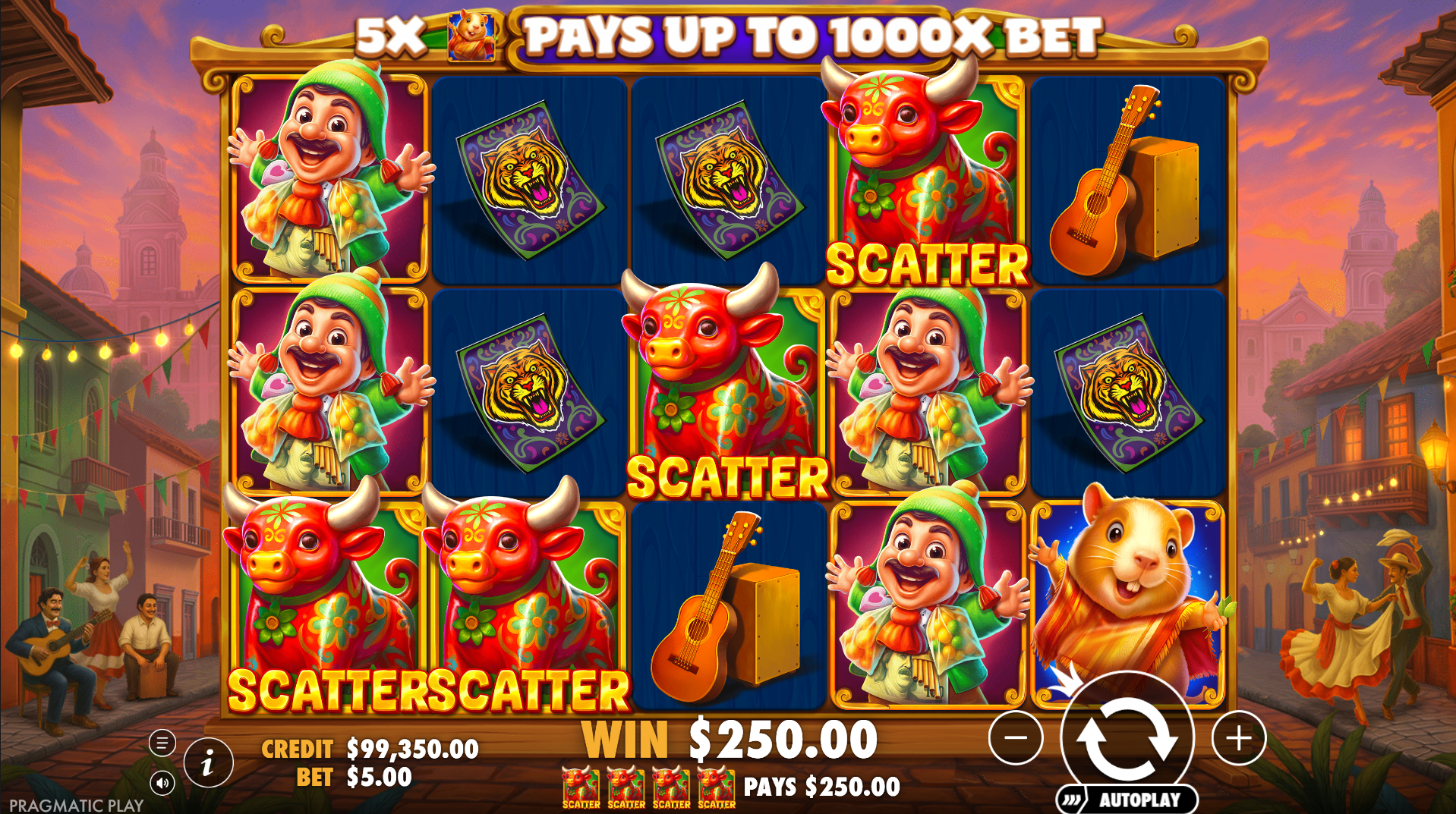 Super Peru Fest scatter pays screenshot