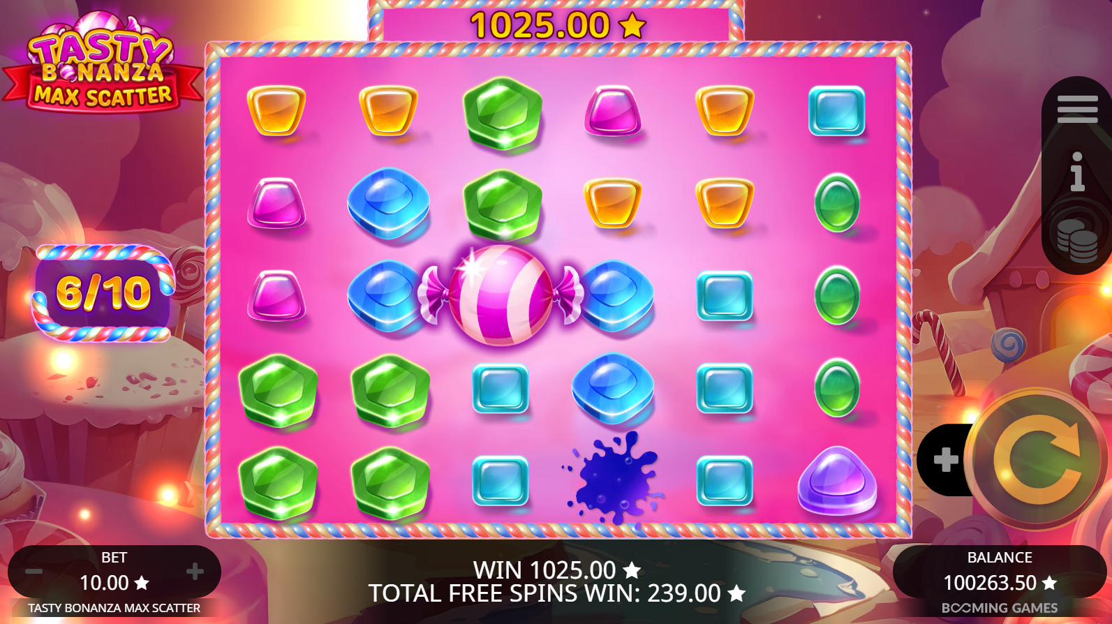 Tasty Bonanza Max Scatter big win during bonus