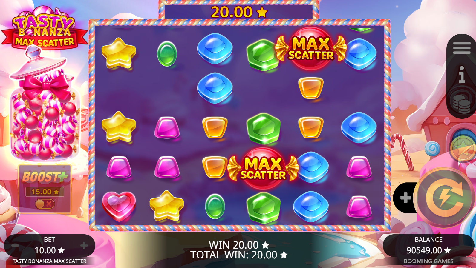 Tasty Bonanza Max Scatter - Max Scatter symbols on reels