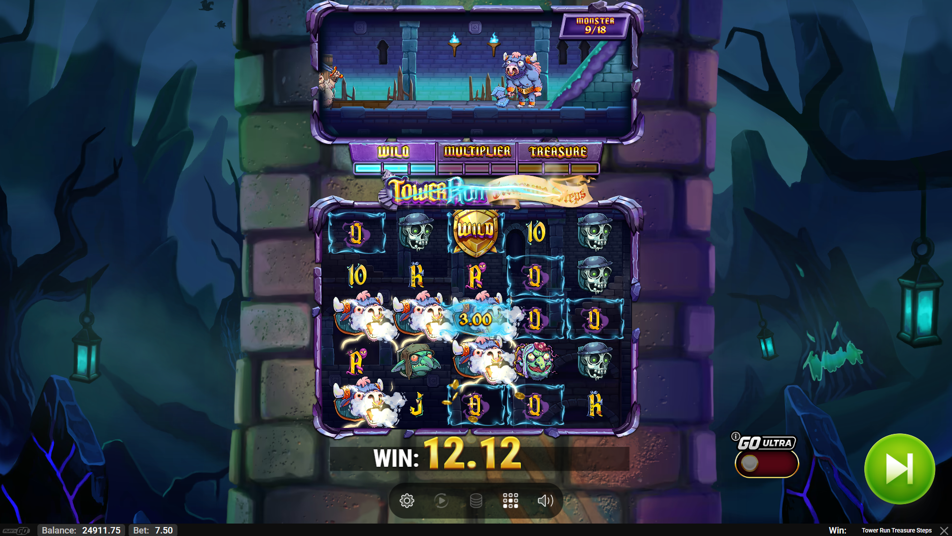 Tower Run Treasure Steps Bob's Ascent path progression feature
