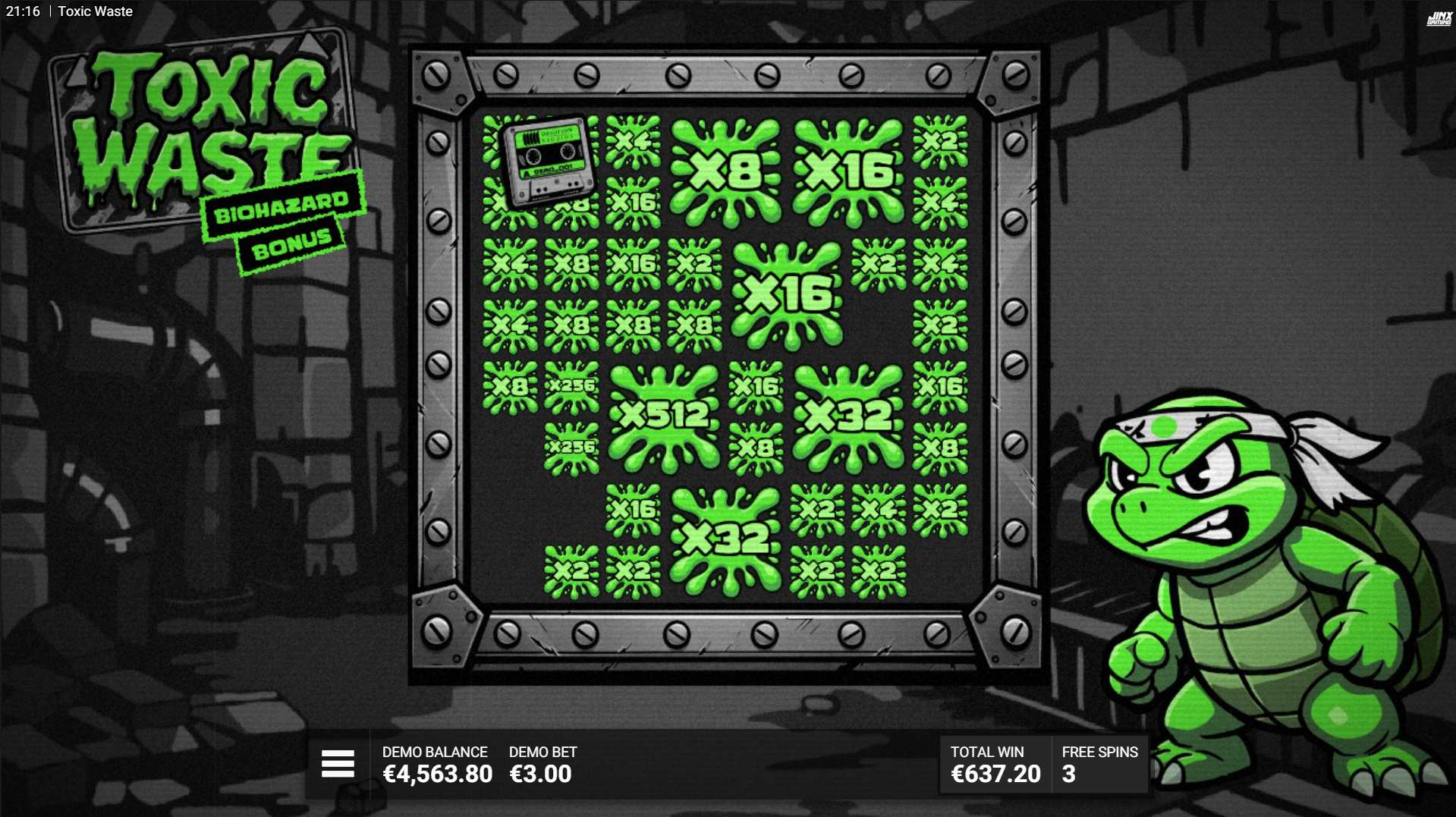 Toxic Waste Biohazard Bonus feature